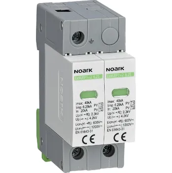 Jistič Noark 111745 Ex9UEP1+2 6.25 2P 500 EU DC svodič přep