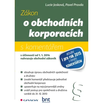 Kniha Zákon o obchodních korporacích