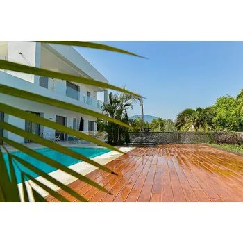 Terasové prkno ASKO Terasová prkna SVĚTLÝ BAMBUS 20 × 137 × 3050 mm | jemně rýh. / hladká | drážka