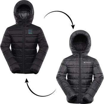 ALPINE PRO - DOUWO DĚTSKÁ OBOUSTRANNÁ BUNDA HI-THERM