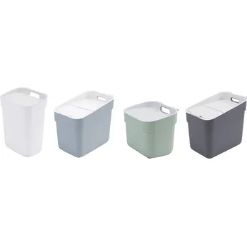 Odpadkový koš Curver Ready to Collect 254717 systém třídění odpadu, plast, bílá, tmavě šedá , zelená, modrošedá, 1 ks