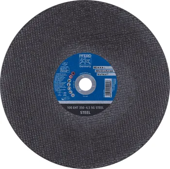 Řezný kotouč Pferd 61329525 | Řezný kotouč 350 x 4,5 x 25,4 mm, SG STEEL 100 m/s