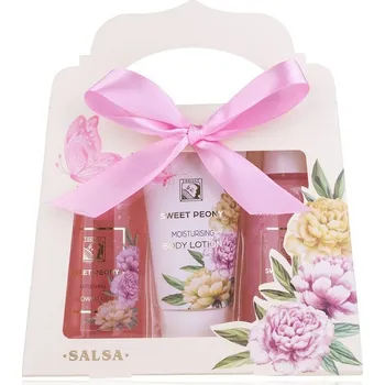 Set koupelový Sweet Peony v papírové dárkové krabičce vč. pěny do koupele