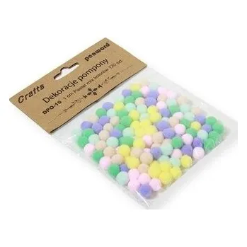 Set školních potřeb Dekoracje pompony 1cm pastel mix kolorów 120szt
