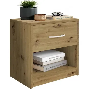 Noční stolek Noční stolek Pepe 1Z ořech/černá