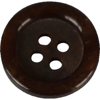 Sedlo na kolo Knoflík pánský DILL 1612/24 HNĚDÝ PLASTOVÝ - Hnědá, 15mm