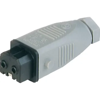 Elektrická zásuvka Hirschmann 930621106-1 síťový konektor STAK zásuvka, rovná Počet kontaktů: 2 plus PE 16 A šedá 1 ks