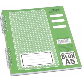 Blok Blok s boční vazbou A5, čtvereček, 50 listů