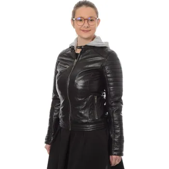 Dámská casual bunda Mustang Kožená bunda Černá XXL