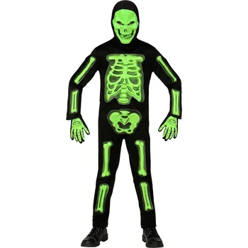 Karnevalový kostým 3D kostra, dětský kostým - pro věk 5-7 let