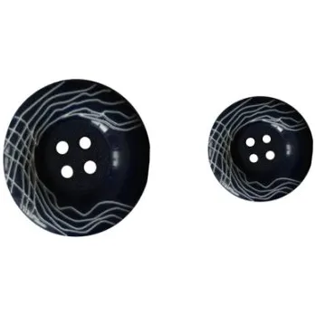 Knoflík Knoflík dámský DILL 310691 MODRÝ PLASTOVÝ - Modrá, 18mm