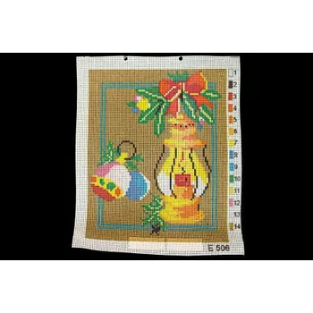 Předloha na vyšívání - Vánoční zátiší E 506 20x25cm - Vzorovaná, 20x25cm