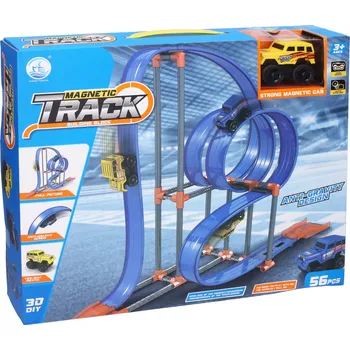 autodráha Magnetická závodní dráha s autem na setrvačník