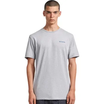 Pánská móda Columbia North Cascades™ Short Sleeve Tee M 1834041042 - columbia grey/heather hex fl XL