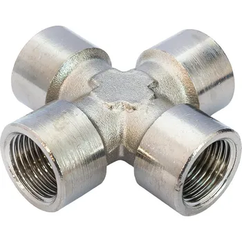 Kompresor Čtyřcestný rozvaděč typu X 1/4" vnitřní závit, Airpress 37601