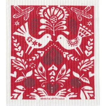 Utěrka Celulózová utěrka Winter Bird 17x20 cm, Klippan Švédsko