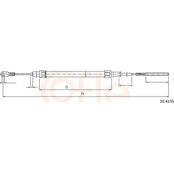 Auto-moto Tažné lanko, parkovací brzda COFLE 10.4135