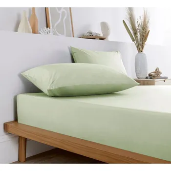 Prostěradlo Světle zelené napínací jersey prostěradlo s lycrou (pro matrace 80x200 až 100x200 cm)