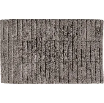 Koupelnová předložka Zone Denmark Tmavě šedá bavlněná koupelnová předložka Tiles II. 50 x 80 cm