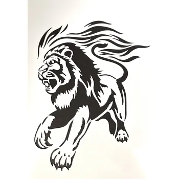 Šablony na malování, ZUŘIVÝ LEV, 26x18cm, 1ks