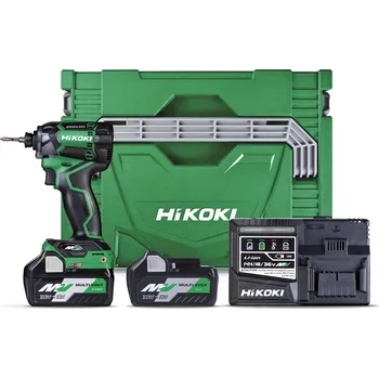 HiKOKI (dříve Hitachi) HiKOKI (Hitachi) WH36DCWRZ Aku rázový utahovák (36V/2x2,5Ah) + HitBox