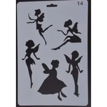 Plastová šablona, MOTIV VÍLY, 26 x 17,4 cm, 1 kus