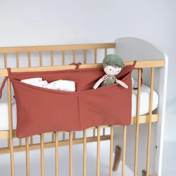 Příslušenství pro dětskou postel a kolébku Tulimese Kapsář mušelínový lososový