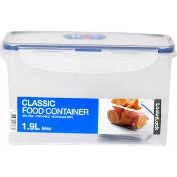 Dóza na potraviny Lock & Lock HPL 818 dóza na potraviny Krabička Obdélníkový 1,9 l Modrá, Průhledný 1 ks