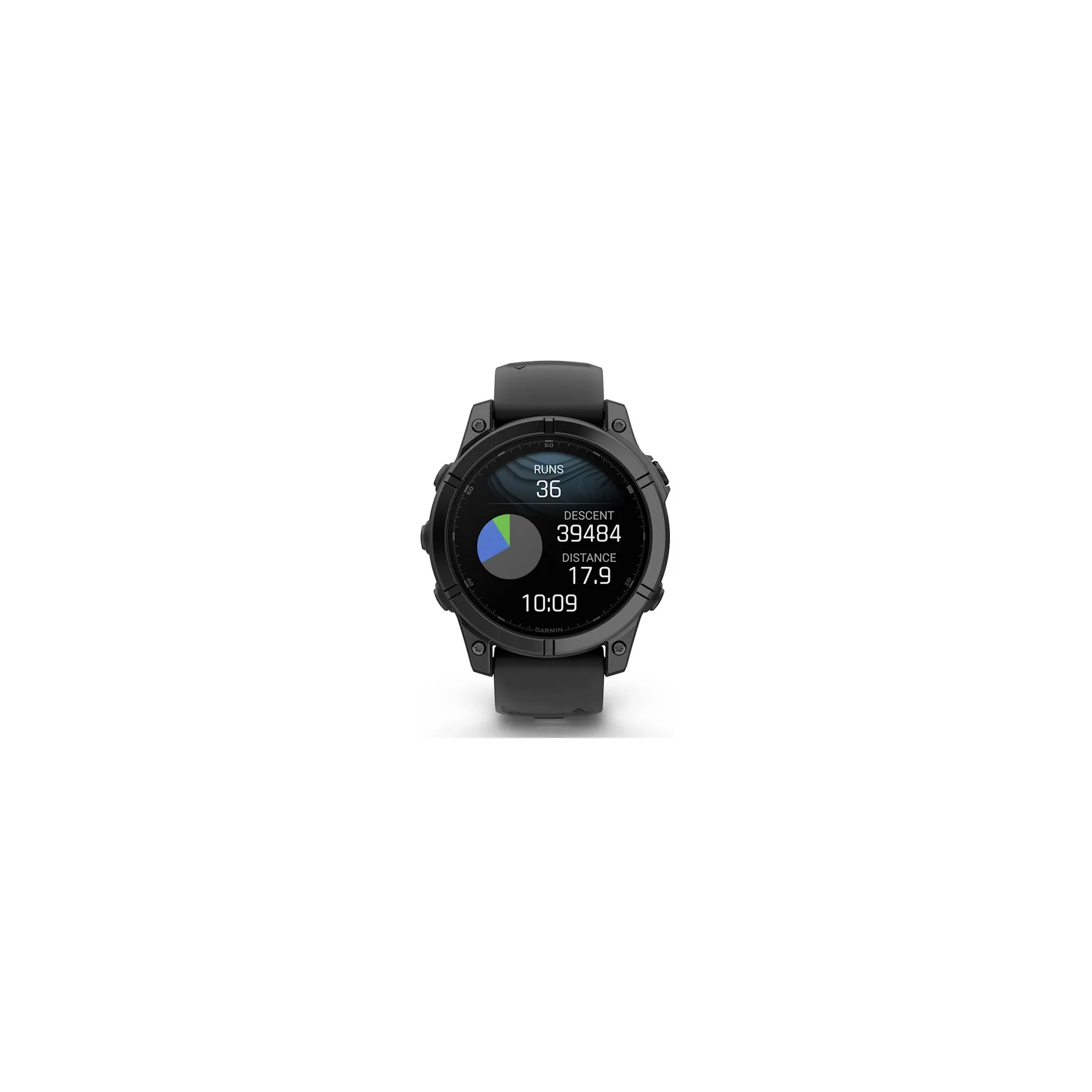 Fotografie 6 - Chytré hodinky Garmin fēnix E 47 mm Slate Gray Steel Black Silicone Band