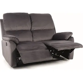 Pohovka Pohovka dvoumístná šedá SPENCER 2 VELVET
