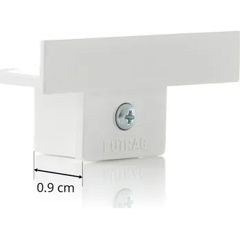 Lampička Koncový kryt Eutrac pro zapuštěnou kolejnici, bílý bílá