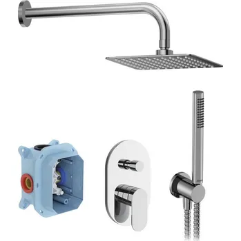 Sprchový set Ravak Sprchový podomítkový set Chrome II, s R-boxem CR II 090.01CR Sprchový podomítkový set, chrom X07S014 + voucher# Dodatečná sleva 5% kód: KOUPELNA