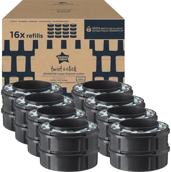 Koš na pleny Tommee Tippee Sangenic Twist & Click náhradní kazety 16 ks