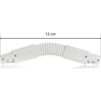 Lampička 3fázový flexikonektor Eutrac, bílý bílá - Doprava zdarma