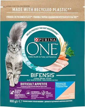 Krmivo pro kočku Purina One Bifensis Cat Adult Difficult Apetite Cod/Trout 800 g