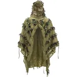 Pončo maskovací hejkal LEAF GHILLIE PONCHO® US Woodland Helikon PO-LFG-PO-03