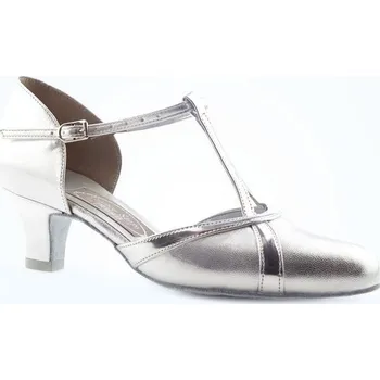 Dámská sálová obuv Freed of London,Nancy - taneční obuv NANCY, stříbrná kůže 40.5