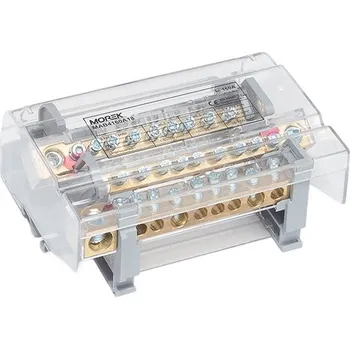 Rozvaděč Distribuční blok MOBLOCK MAB 160A-9 (4 pól), 1x50+2x35+6x16mm2 MOREK MAB4160A18