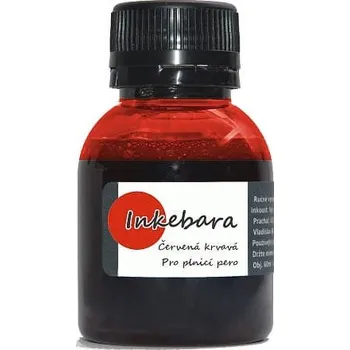 Náplň do psacích potřeb Inkebara Červený krvavý lahvičkový inkoust INKEB05