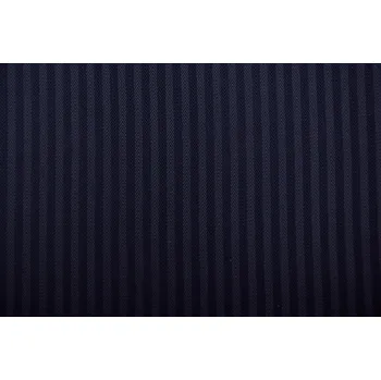 Podšívka polyesterová v modré barvě s tkaným vzorem pruhů PO14