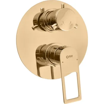 Vodovodní baterie Nil Vodovodní baterie sprchová vestavěná s přepínačem, zlatá lesklá NL286KZ