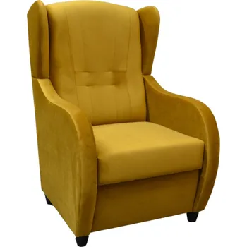 Křeslo Falco Relaxační křeslo ušák René Mexa Velvet 680 pískové