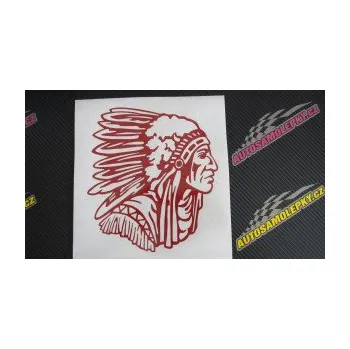 Samolepící dekorace SAMOLEPKA Indián 005 pravá (17 - šedá) NA AUTO, NÁLEPKA, FÓLIE, POLEP, TUNING, VLASTNÍ TEXT, TISK, AUTOSAMOLEPKY.cz, POLEPY, OBRÁZEK, LOGO, SAMOLEPKY