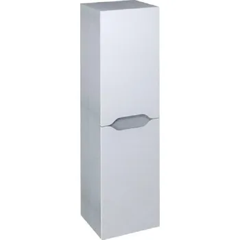 Nábytek Sapho Wave - Skříňka 35x140x30 cm, 2 dvířka, bílá/dub stříbrný WA245-3011