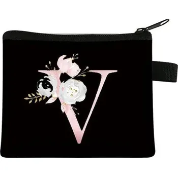 Peněženka Peněženka s květinovým potiskem ve tvaru písmen - PROTI