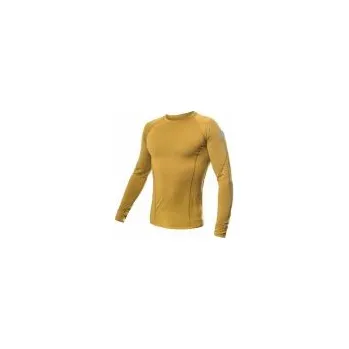 Pánská móda SENSOR MERINO AIR pánské triko dl.rukáv mustard XL; Žlutá triko + DÁREK DLE VÝBĚRU!