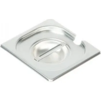 Dóza na potraviny TOMGAST Víko s výřezem na naběračku na gastronádoby bez úchytů GN 1/6