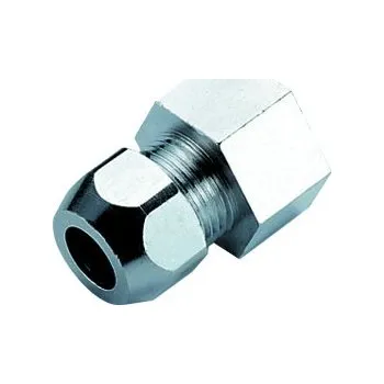 Fitinka TIEMME mosazná přechodka vnitřní závit 10 mm x 3/8", chrom