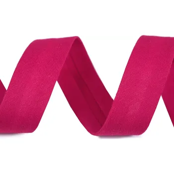 Stuha Lemovka šikmý proužek růžová tm.