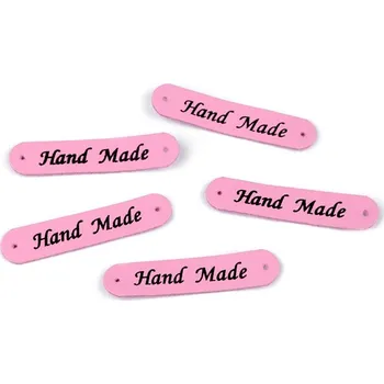 Cedulka Hand made - růžová